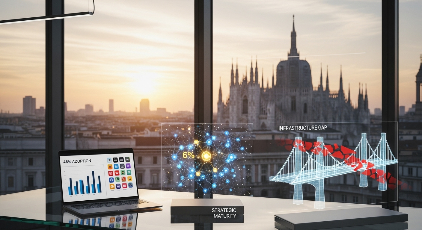 AI readiness Italia 2025 preparazione strategica aziende intelligenza artificiale