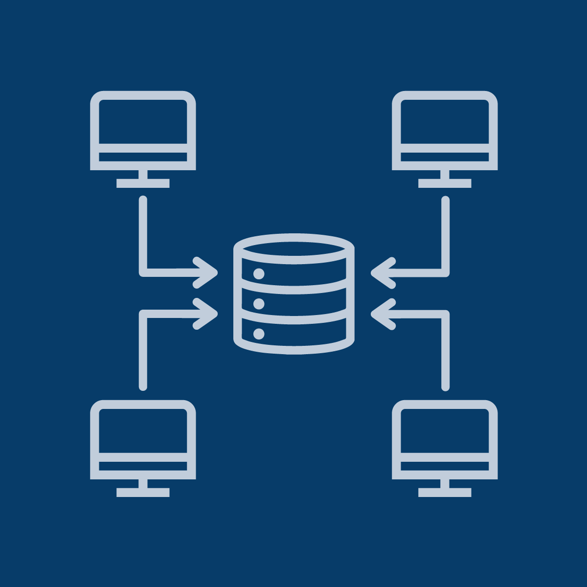 Schema del funzionamento dello storage in cloud